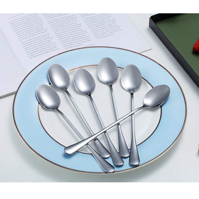 Kyraton Iced Tea Spoons, Kyraton Stainless Steel 7.5" Long Handle Mixing Spoon, Coffee Spoons, Stirring Bar Spoon, Cocktail Spoon, Latte Spoon Pack of 12 - Image 3
